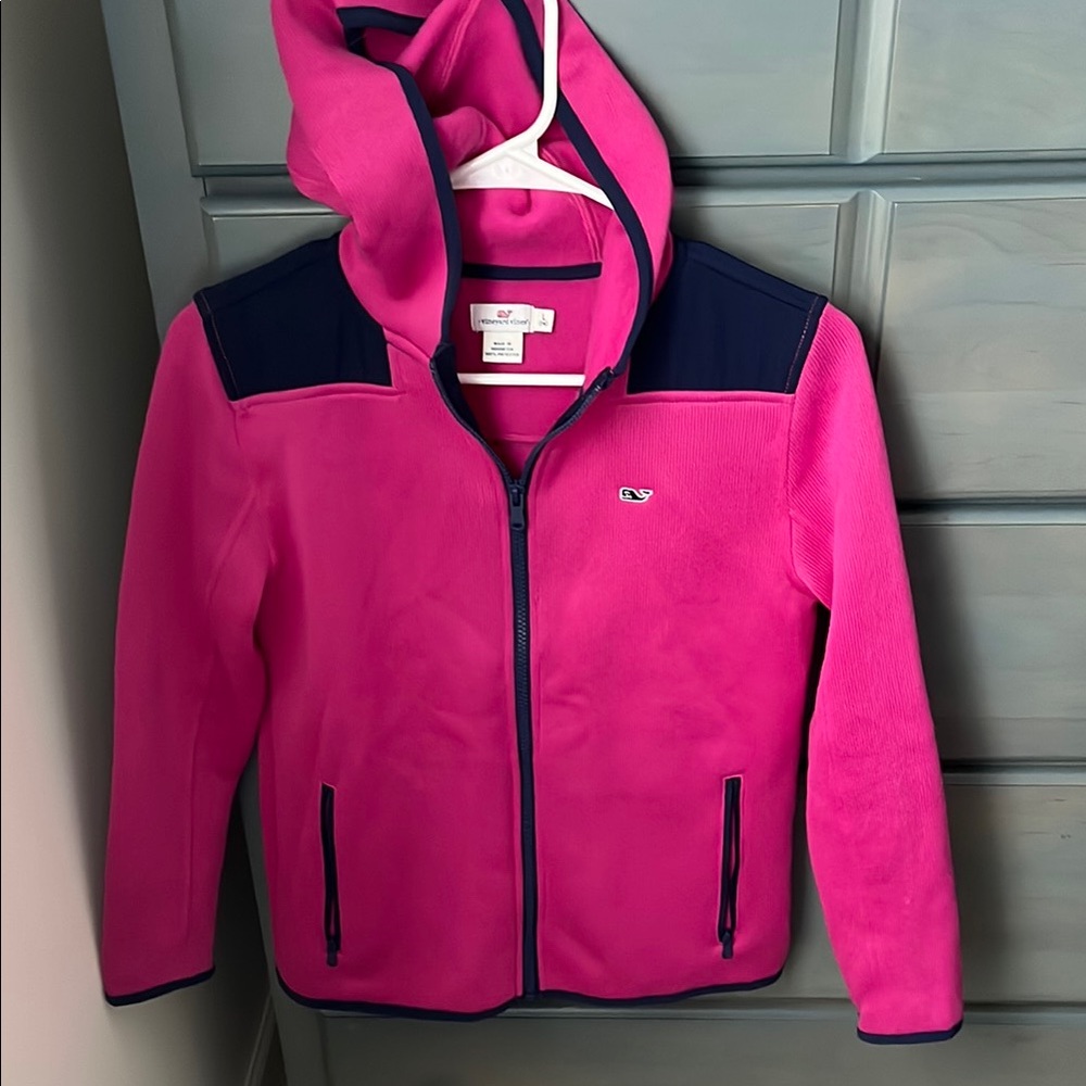 Pink and Navy Fleece Jacket